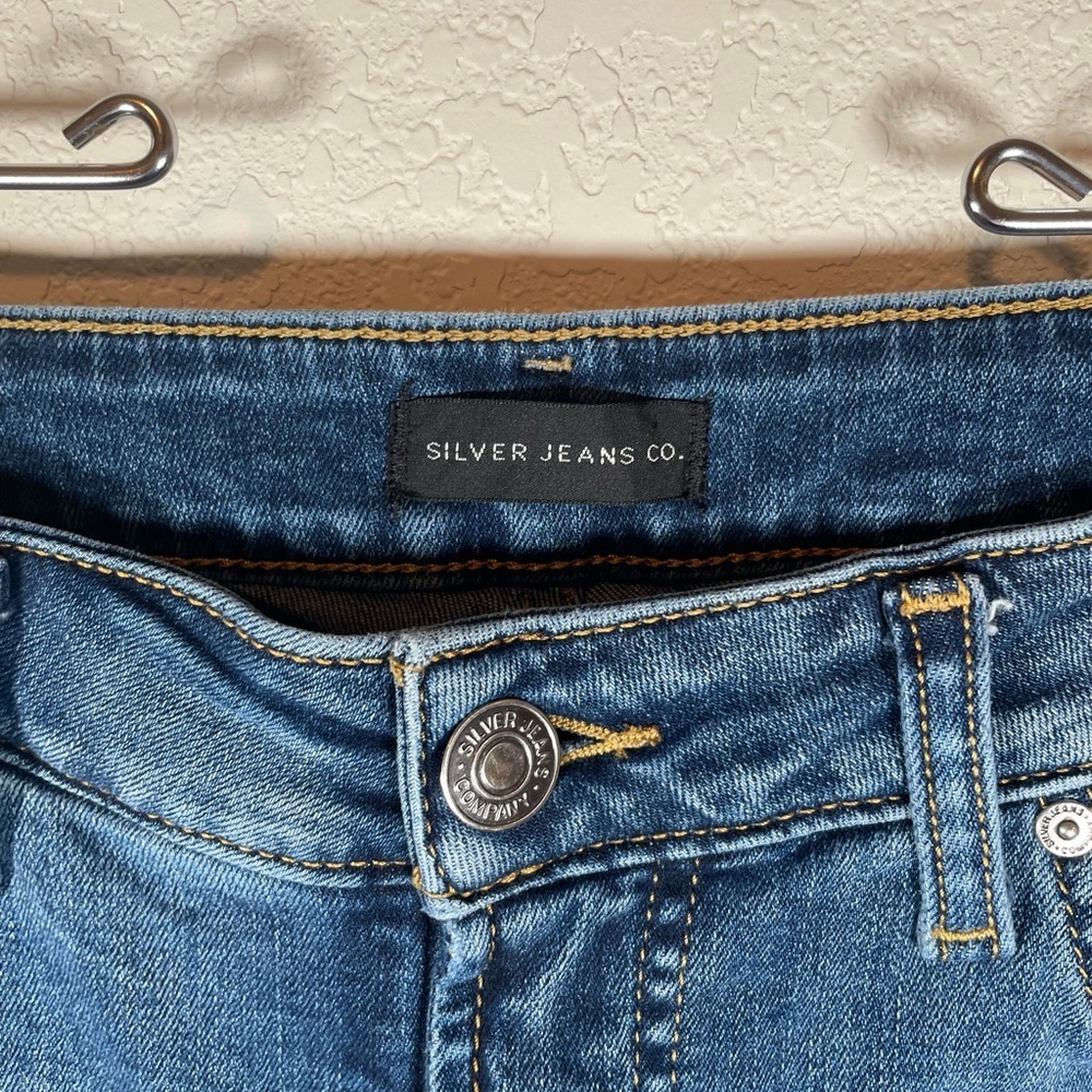 Silver Jeans Avery Blue Straight Leg Women's Jeans - Picture 5 of 9